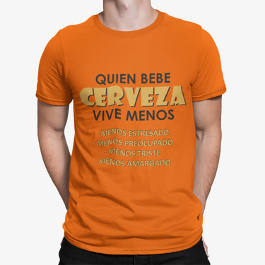 Camiseta Quien bebe cerbeza